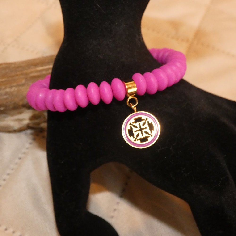 EUC Rustic Cuff Alex Bracelet in Fuchsia